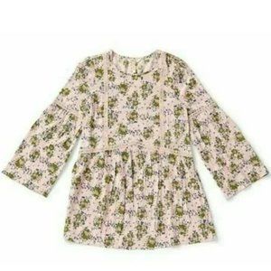 NEW MATILDA JANE Blush pin Lace-Inset Like A Lady Long Sleeve Shirt Tunic Top